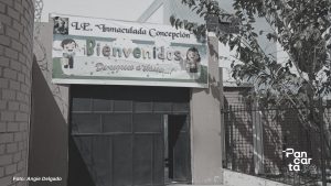 Fachada de Colegio Inmaculada/Pancarta.pe