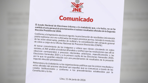 JNE aclara que no proclamó ganador de Segunda Vuelta tras incidente en su plataforma