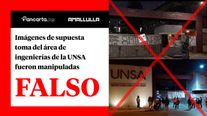 Imágenes de supuesta toma del área de ingenierías de la UNSA fueron manipuladas