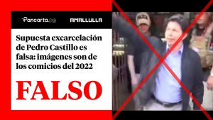 Supuesta excarcelación de Pedro Castillo es falsa, imágenes son de los comicios del 2022